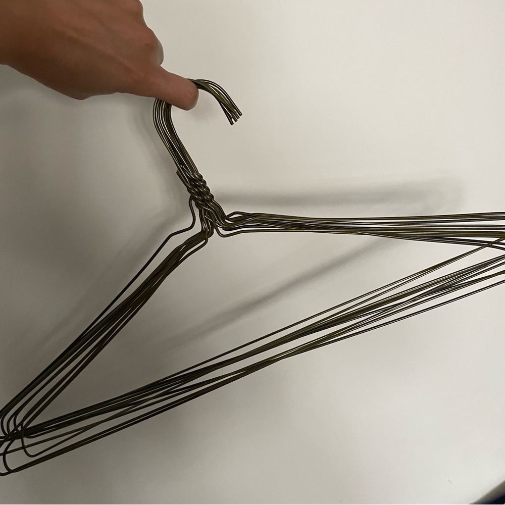 Set of wire hangers